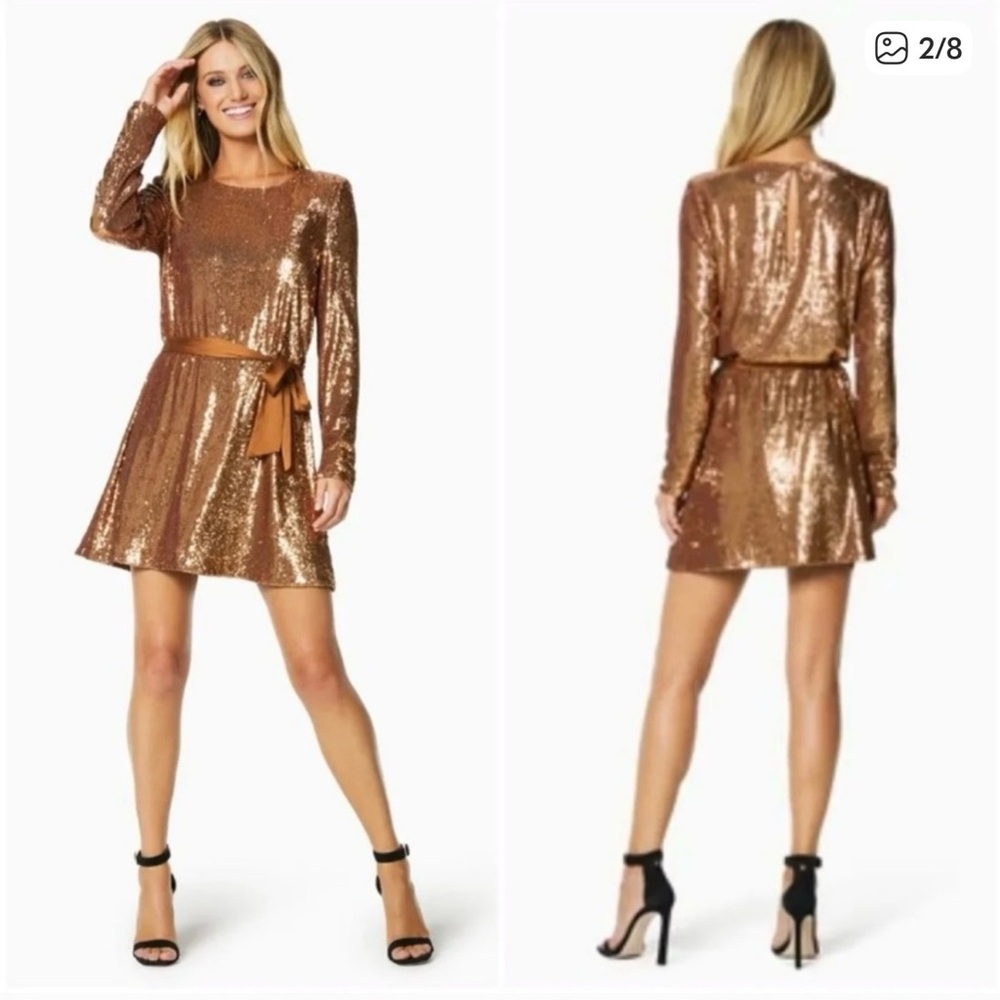 NWOT Ramy Brook Gold Sequin Dress